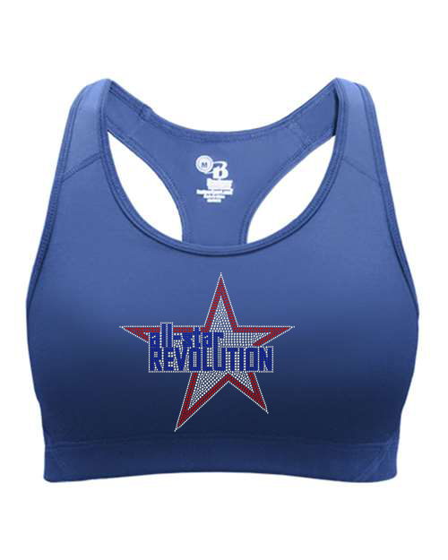 Rhinestones All Star REVOLUTION Girl's Sports Bra
