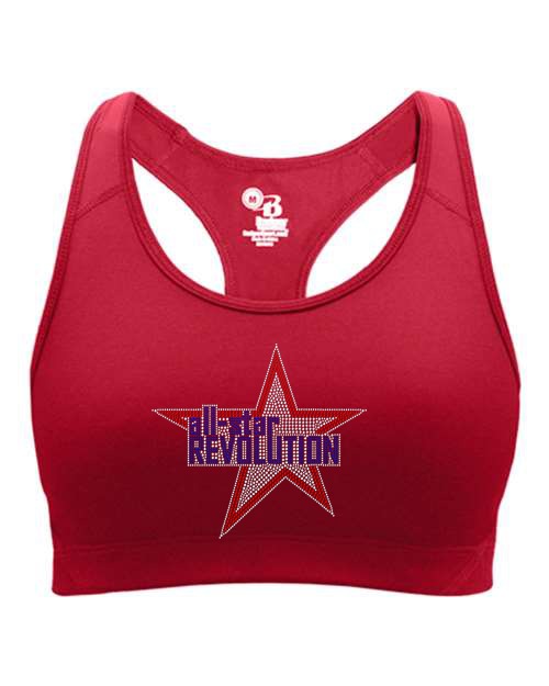 Rhinestones All Star REVOLUTION Girl's Sports Bra