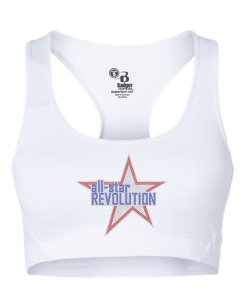 Rhinestones All Star REVOLUTION Girl's Sports Bra