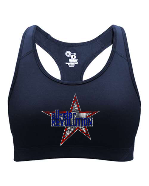 Rhinestones All Star REVOLUTION Girl's Sports Bra